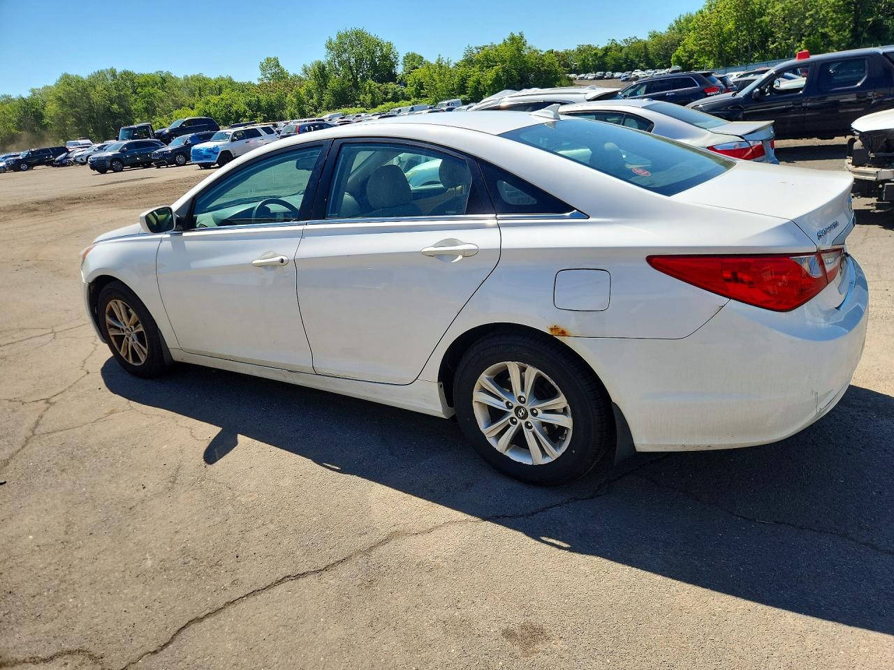 2013 Hyundai Sonata Gls White vin: 5NPEB4AC6DH785780