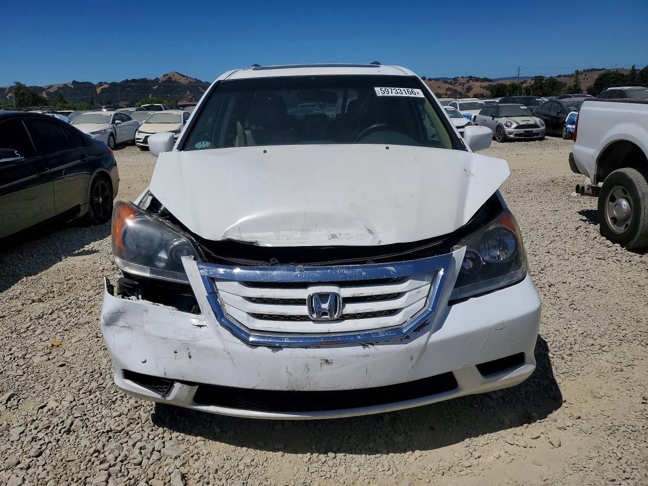 2008 Honda Odyssey Exl White vin: 5FNRL38648B112791