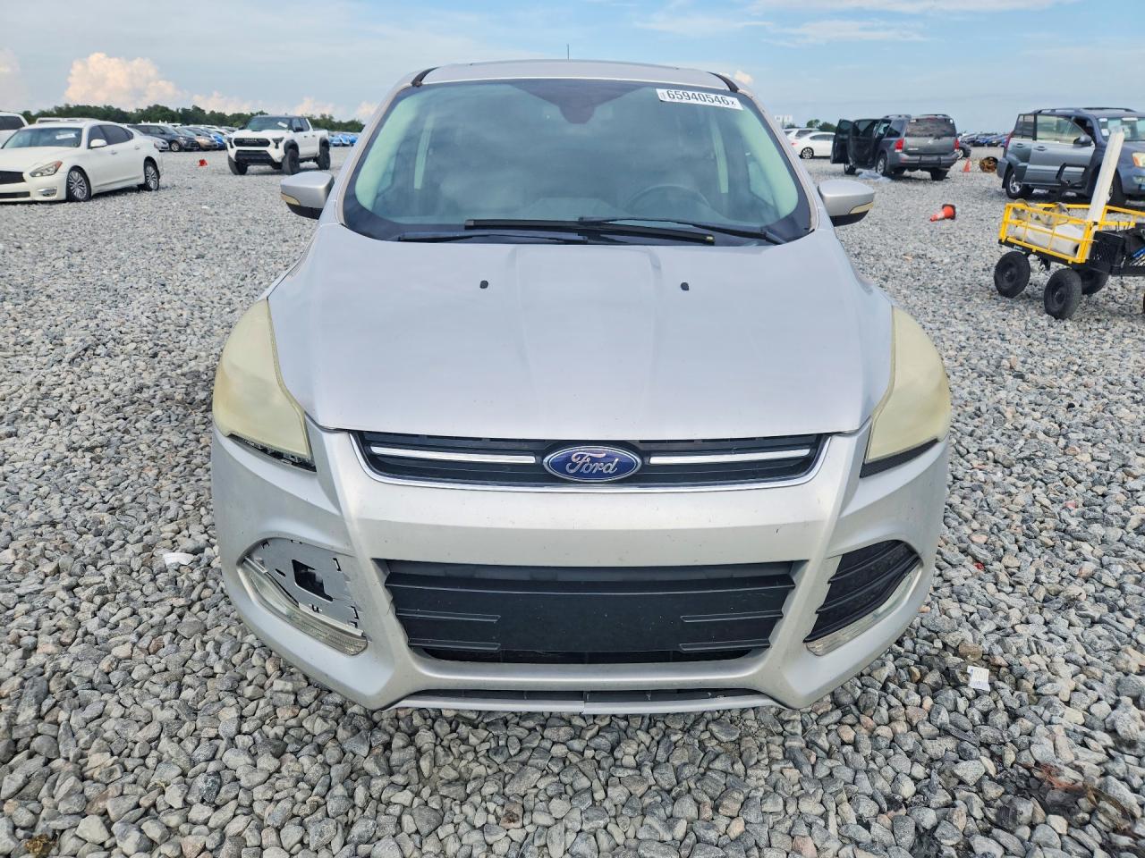 2013 Ford Escape Sel Silver vin: 1FMCU0H95DUC55807