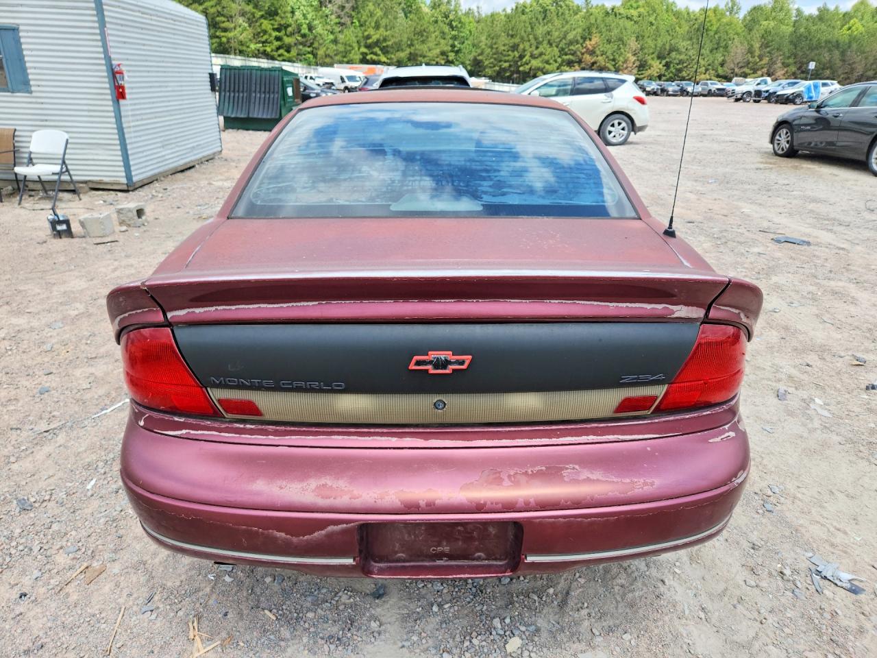 1996 Chevrolet Monte Carlo Z34 Burgundy vin: 2G1WX12X4T9256831