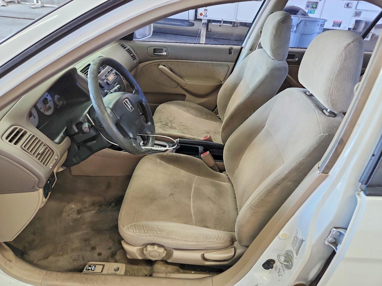 2002 Honda Civic Ex White vin: 2HGES26712H590421