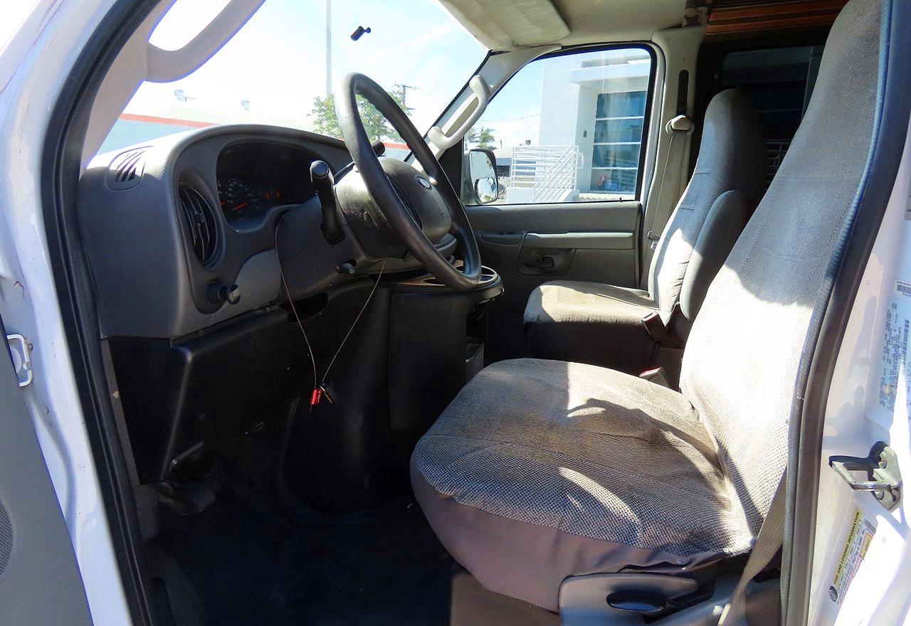 2008 Ford Econoline E350 Super Duty Van White vin: 1FTSS34S78DB38607