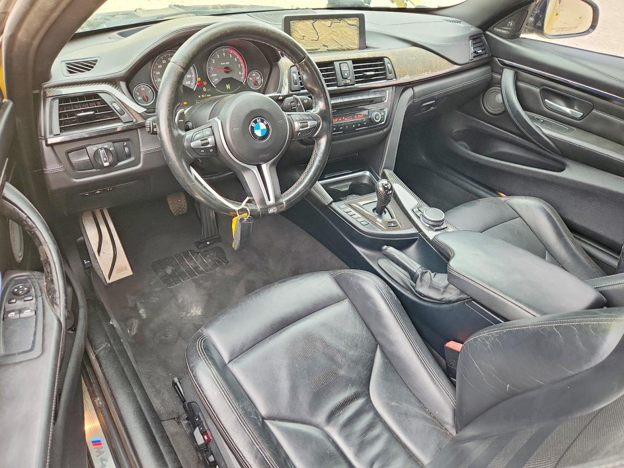 2015 Bmw M4 Yellow vin: WBS3R9C59FK331552