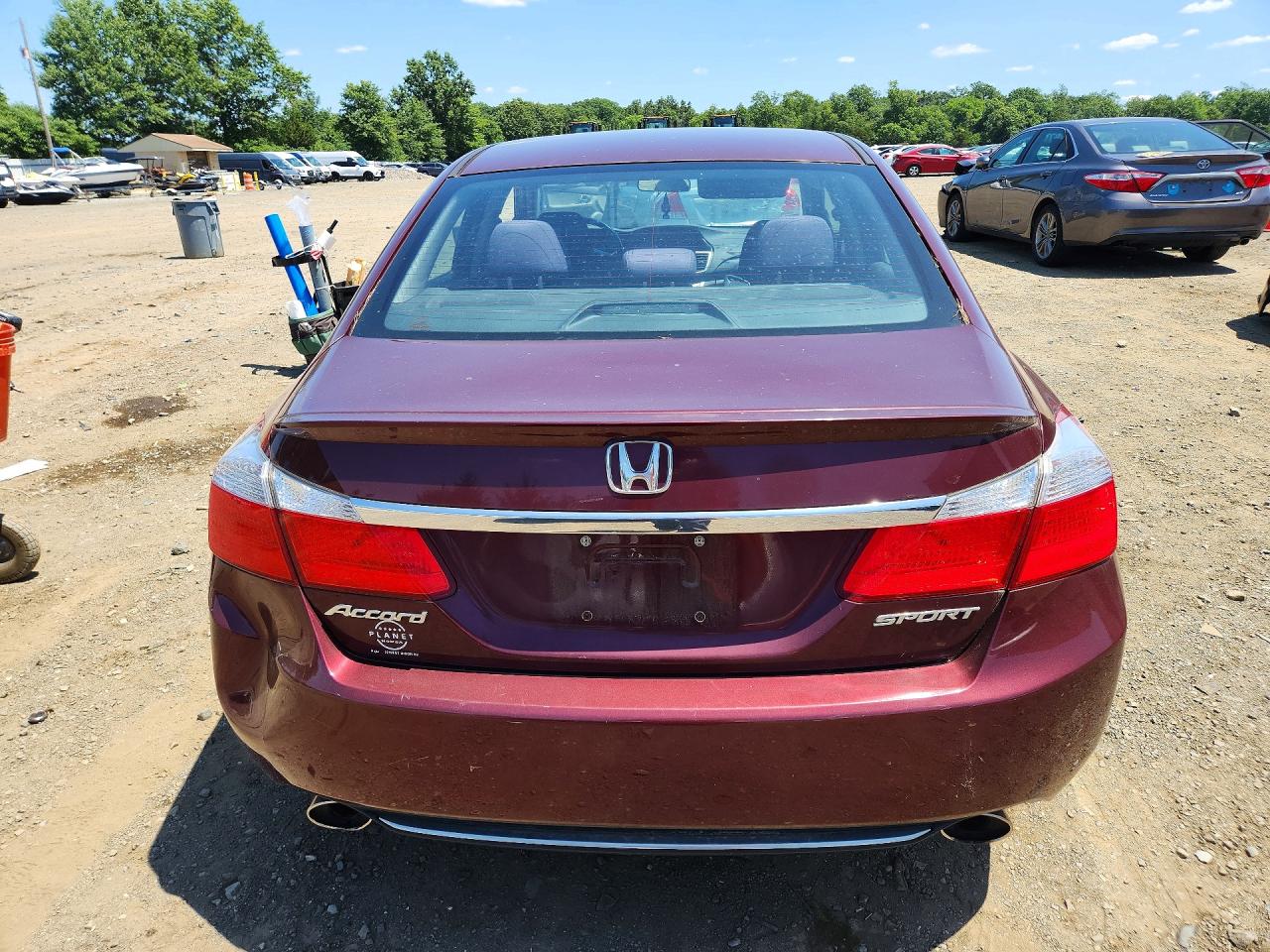 2013 Honda Accord Sport Burgundy vin: 1HGCR2F51DA207953