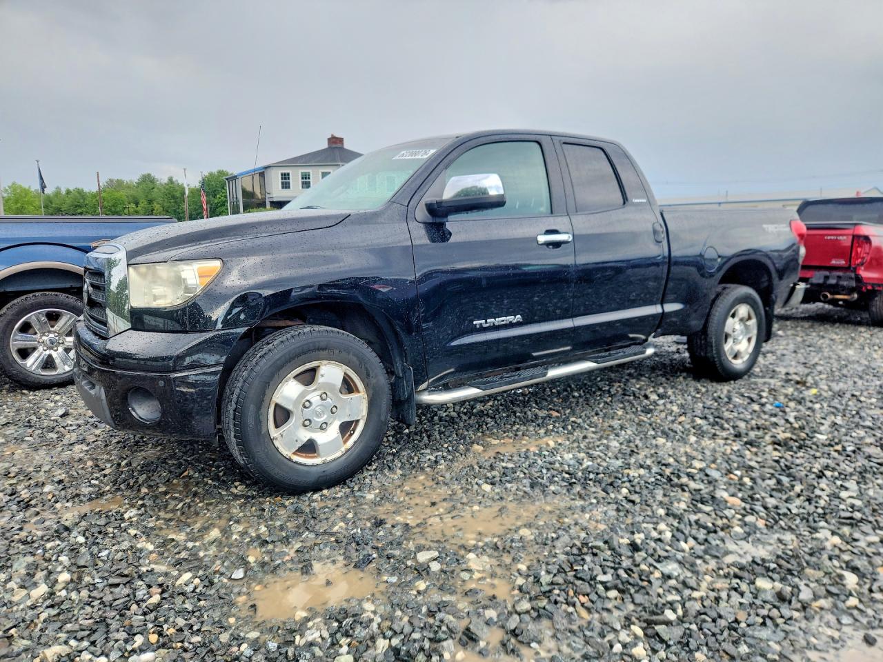 2008 Toyota Tundra Double Cab Limited Black vin: 5TFBV58168X058105