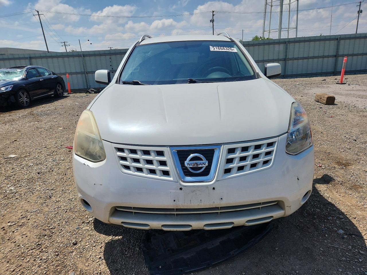 2010 Nissan Rogue S White vin: JN8AS5MV8AW119337