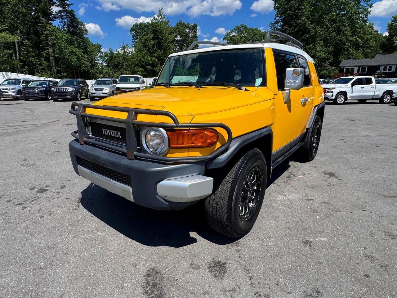 2007 Toyota Fj Cruiser Base Yellow vin: JTEBU11F470029965