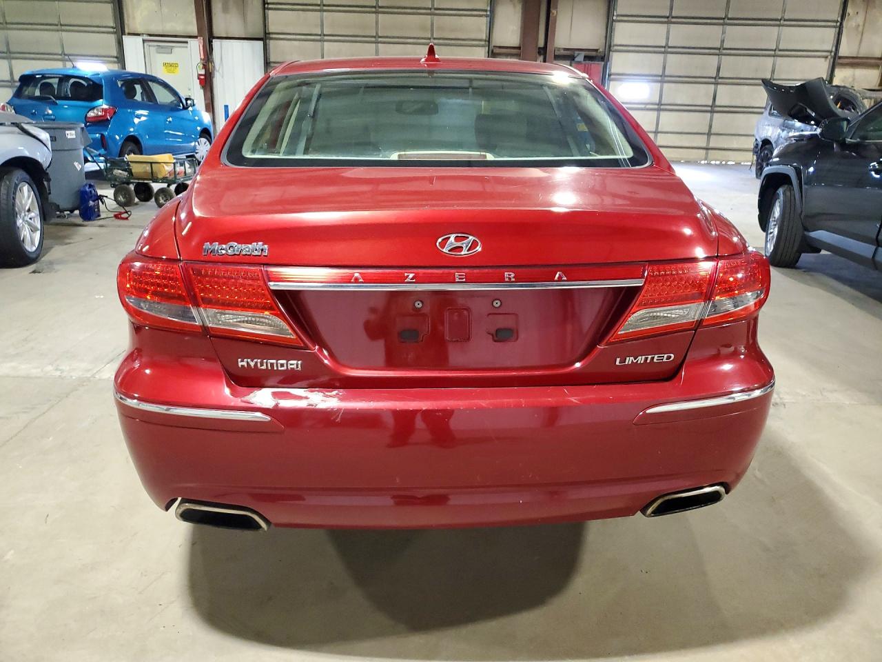 2011 Hyundai Azera Limited Красный vin: KMHFC4DF7BA538615