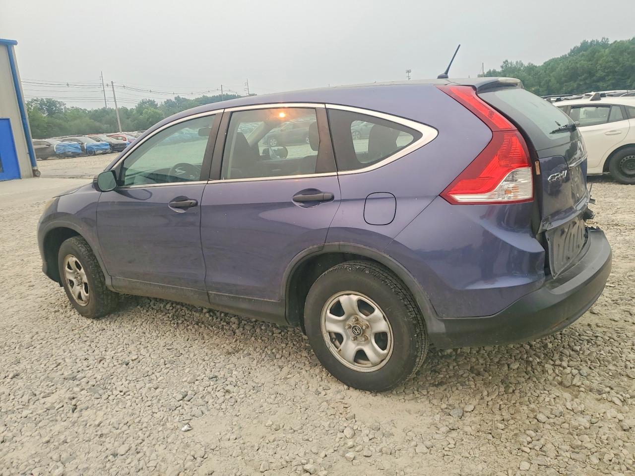 2013 Honda Cr-v Lx Blue vin: 5J6RM4H37DL012713