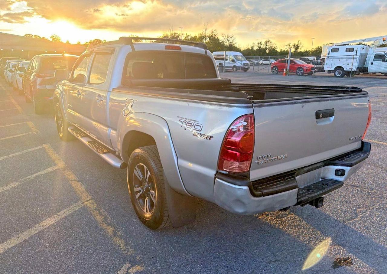 2007 Toyota Tacoma Double Cab Long Bed Silver vin: 5TEMU52N47Z329225