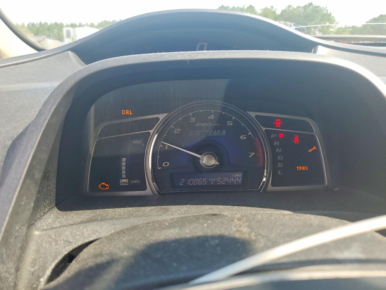 2008 Honda Civic Hybrid Blue vin: JHMFA36228S017611