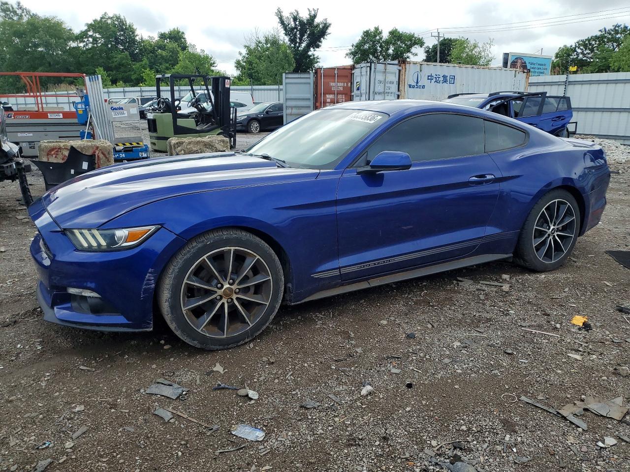 2015 Ford Mustang Blue vin: 1FA6P8TH4F5357771