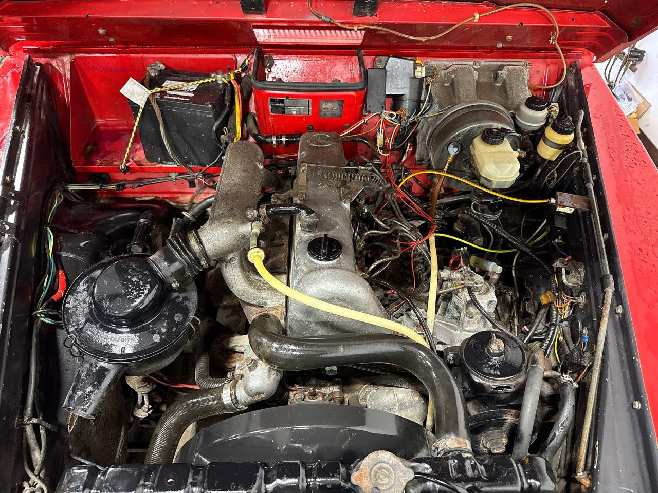 1982 Mercedes Benz 300 Red vin: 46023117014409