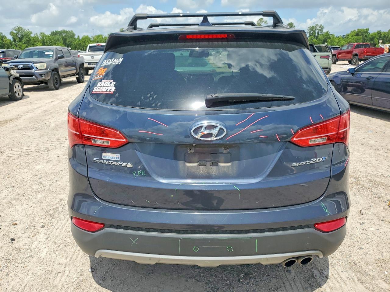 2016 Hyundai Santa Fe Sport 2.0t Синий vin: 5XYZU3LAXGG320593