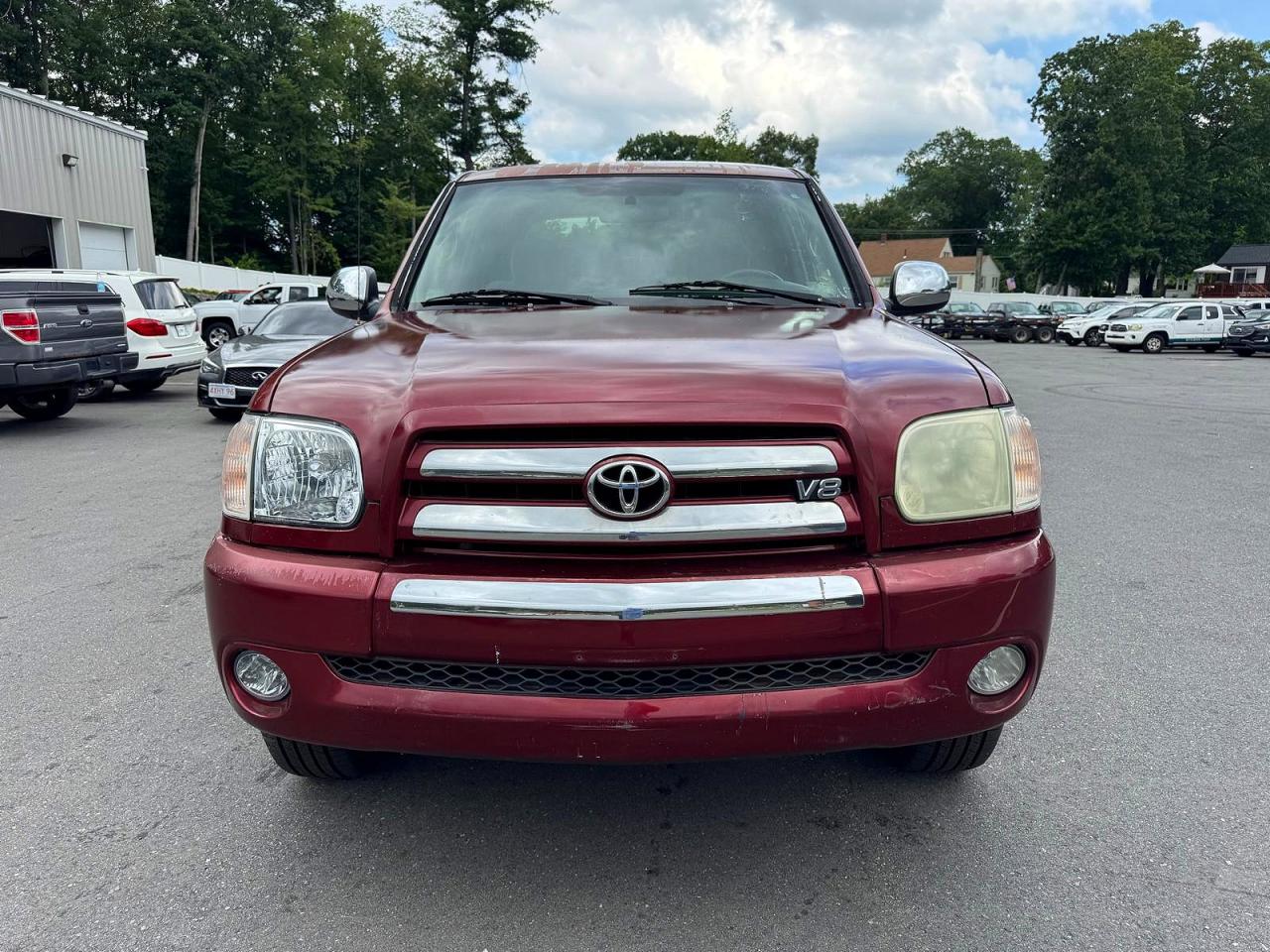 2006 Toyota Tundra Double Cab Sr5 Red vin: 5TBDT44106S522712