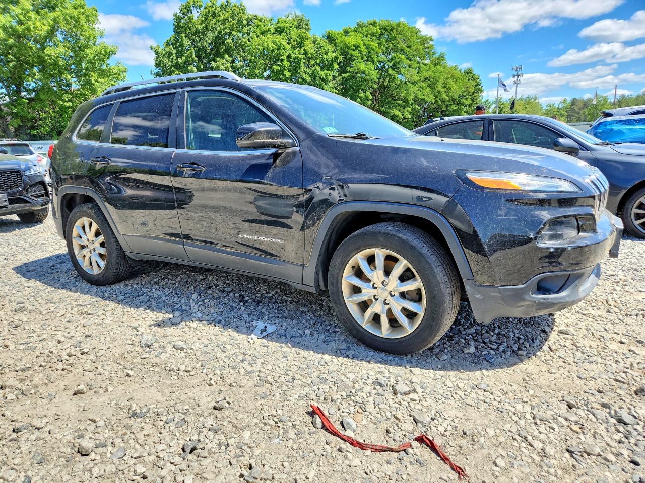 2015 Jeep Cherokee Limited Black vin: 1C4PJMDB3FW763912