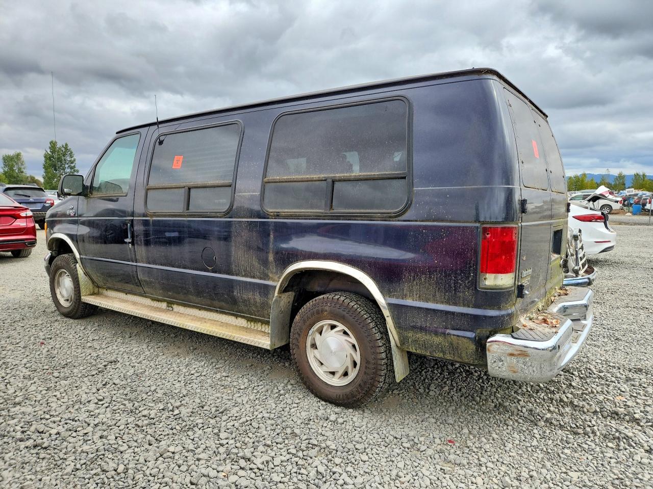 2000 Ford Econoline E150 Van Blue vin: 1FDRE14L3YHB69313