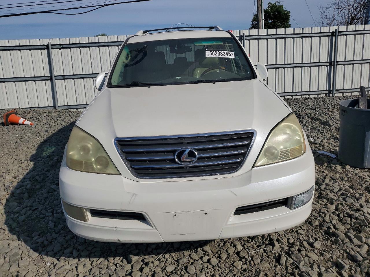 2005 Lexus Gx 470 White vin: JTJBT20X550083292