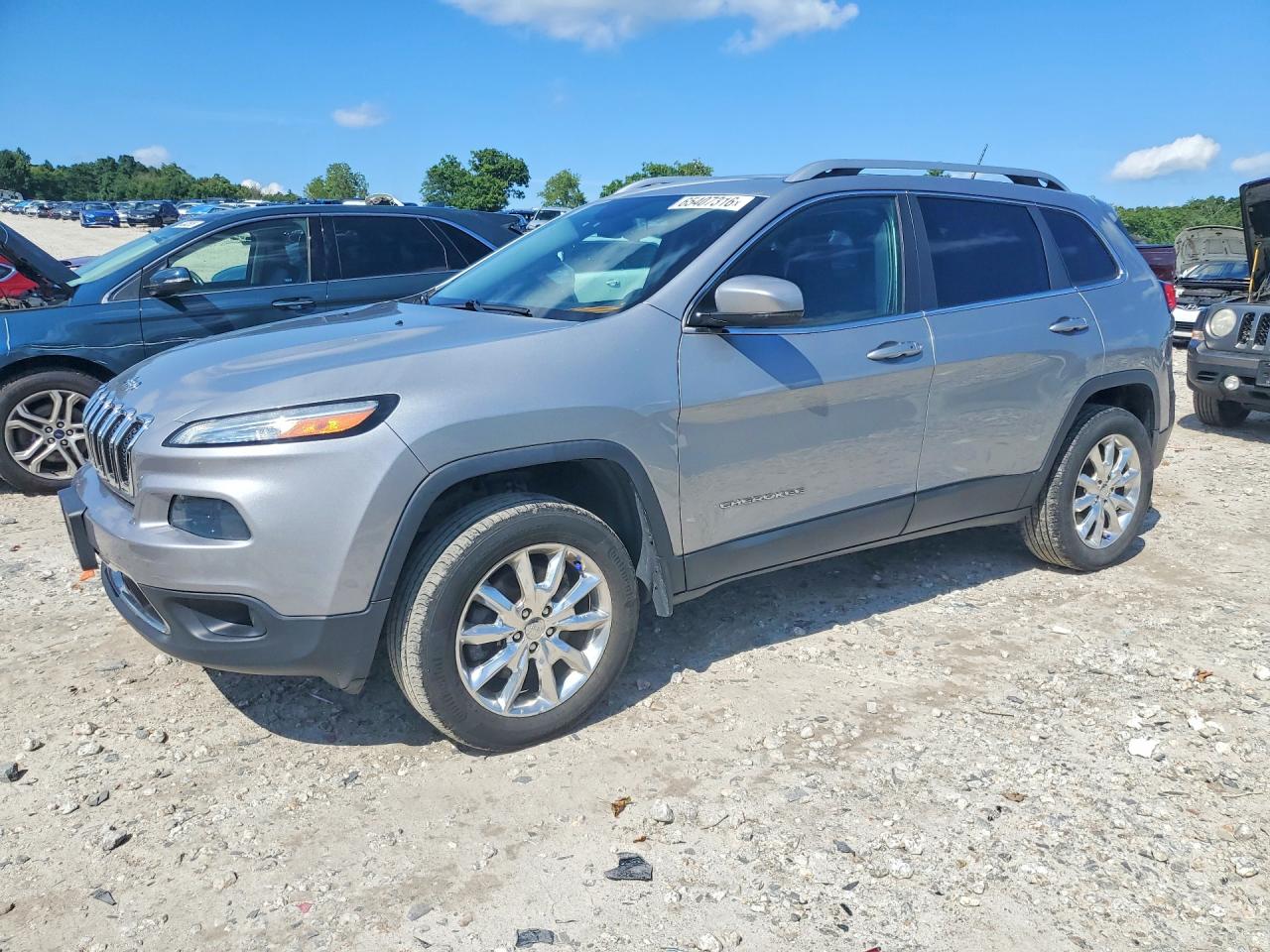 2014 Jeep Cherokee Limited Silver vin: 1C4PJMDS0EW309048