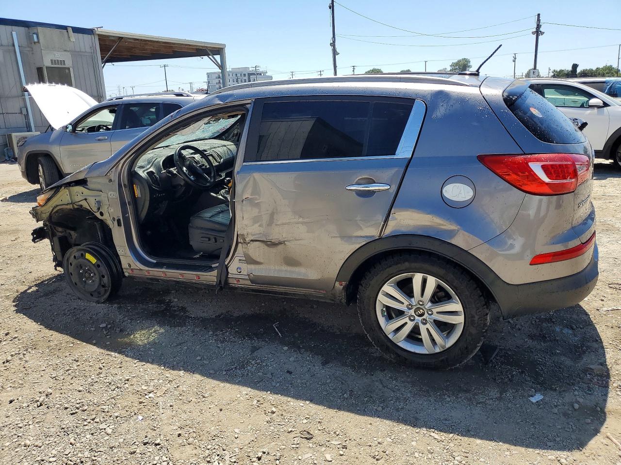 2012 Kia Sportage Ex Gray vin: KNDPCCA26C7207057