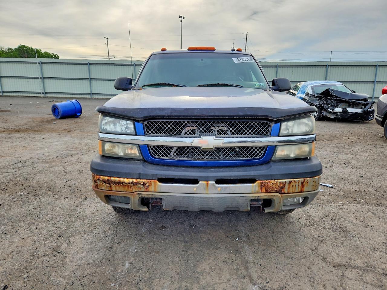 2003 Chevrolet Silverado K1500 Blue vin: 2GCEK19T631280177