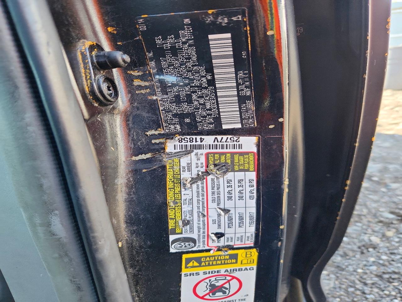 2014 Toyota Sienna L 7-passenger Черный vin: 5TDZK3DC9ES457319