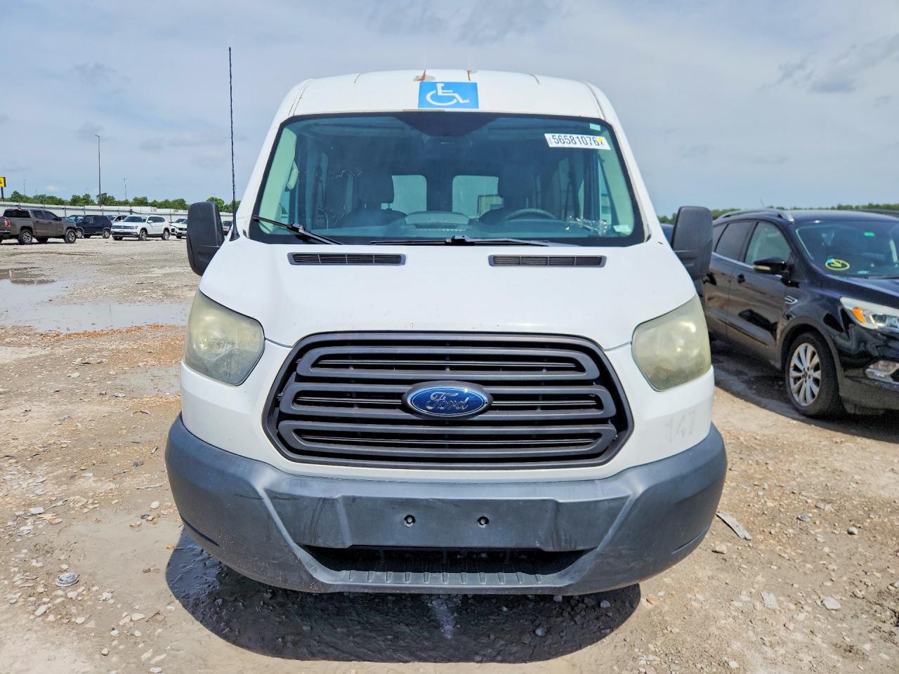 2015 Ford Transit T-150 White vin: 1FDZK1CM6FKB12719