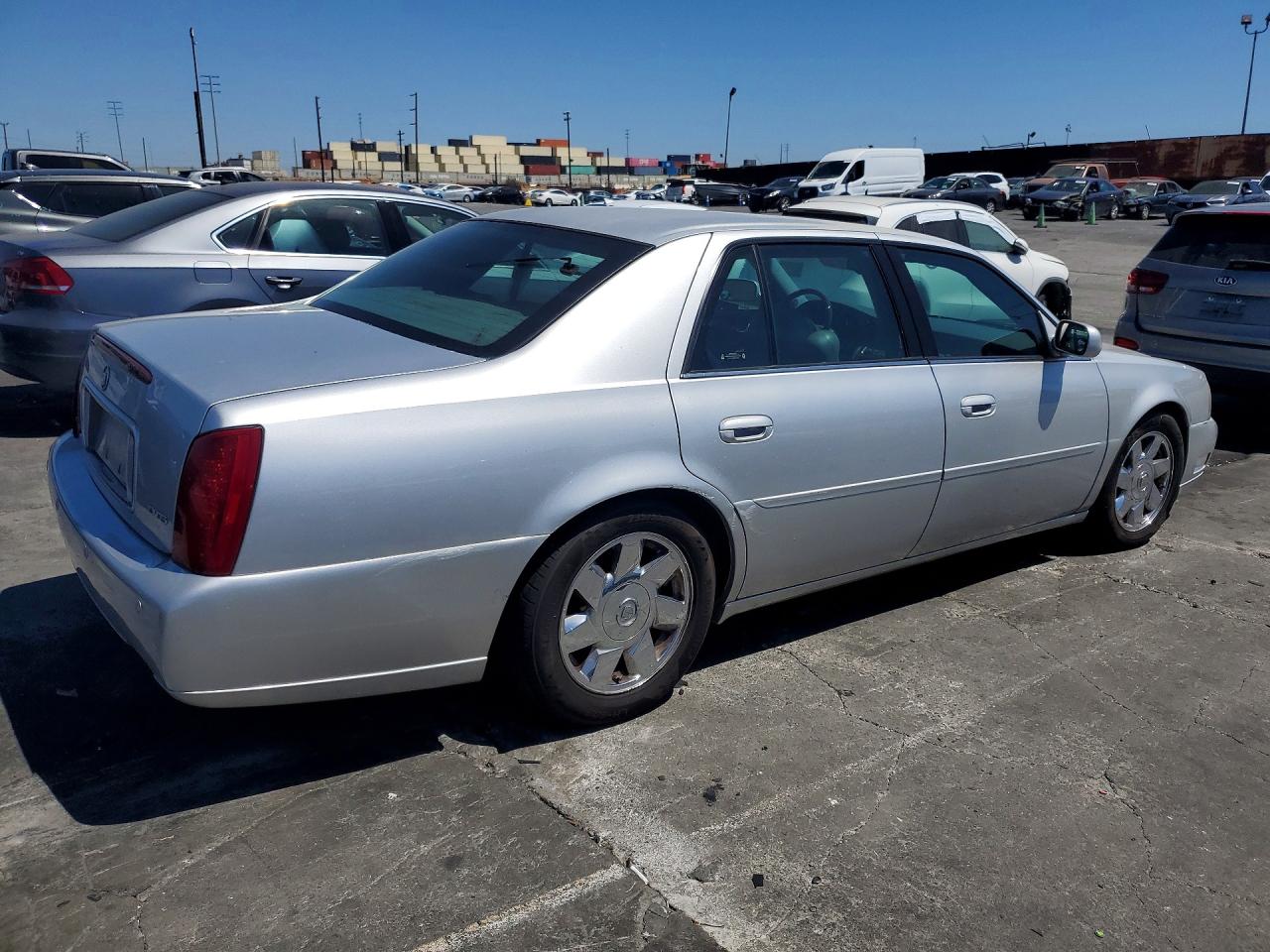 2002 Cadillac Deville Dts Silver vin: 1G6KF57972U103407