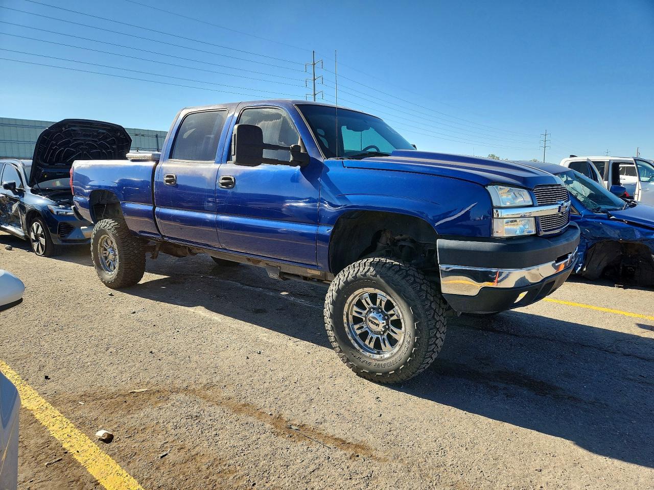 2004 Chevrolet Silverado K2500 Heavy Duty Blue vin: 1GCHK231X4F150004