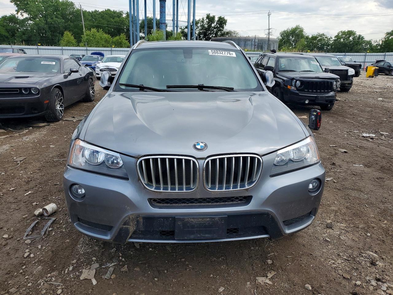 2013 Bmw X3 Xdrive28i Gray vin: 5UXWX9C57D0A21937