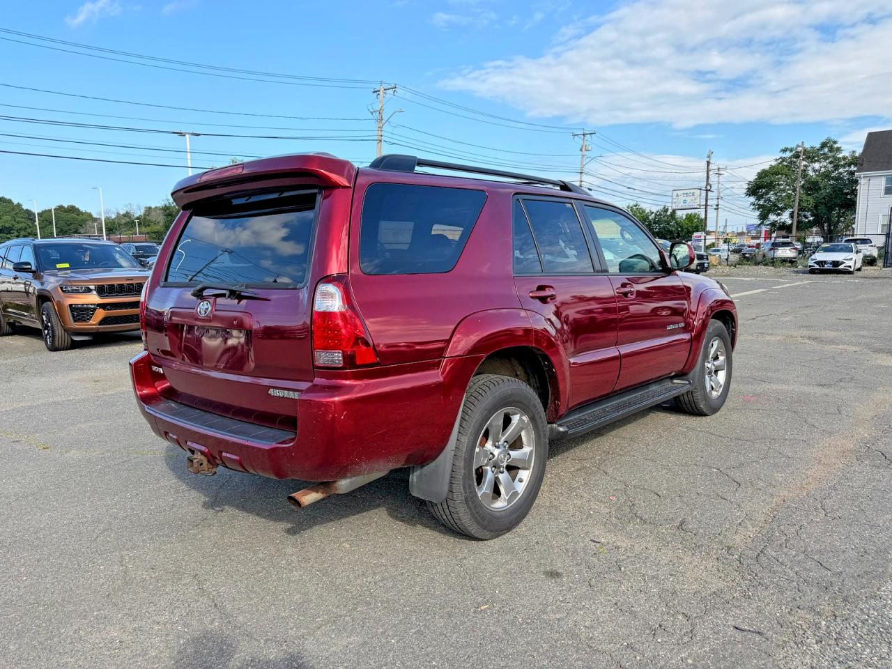2007 Toyota 4runner Limited Burgundy vin: JTEBU17R578082905