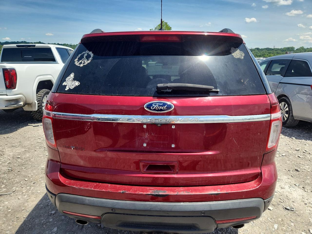 2015 Ford Explorer Limited Maroon vin: 1FM5K7F88FGA66846
