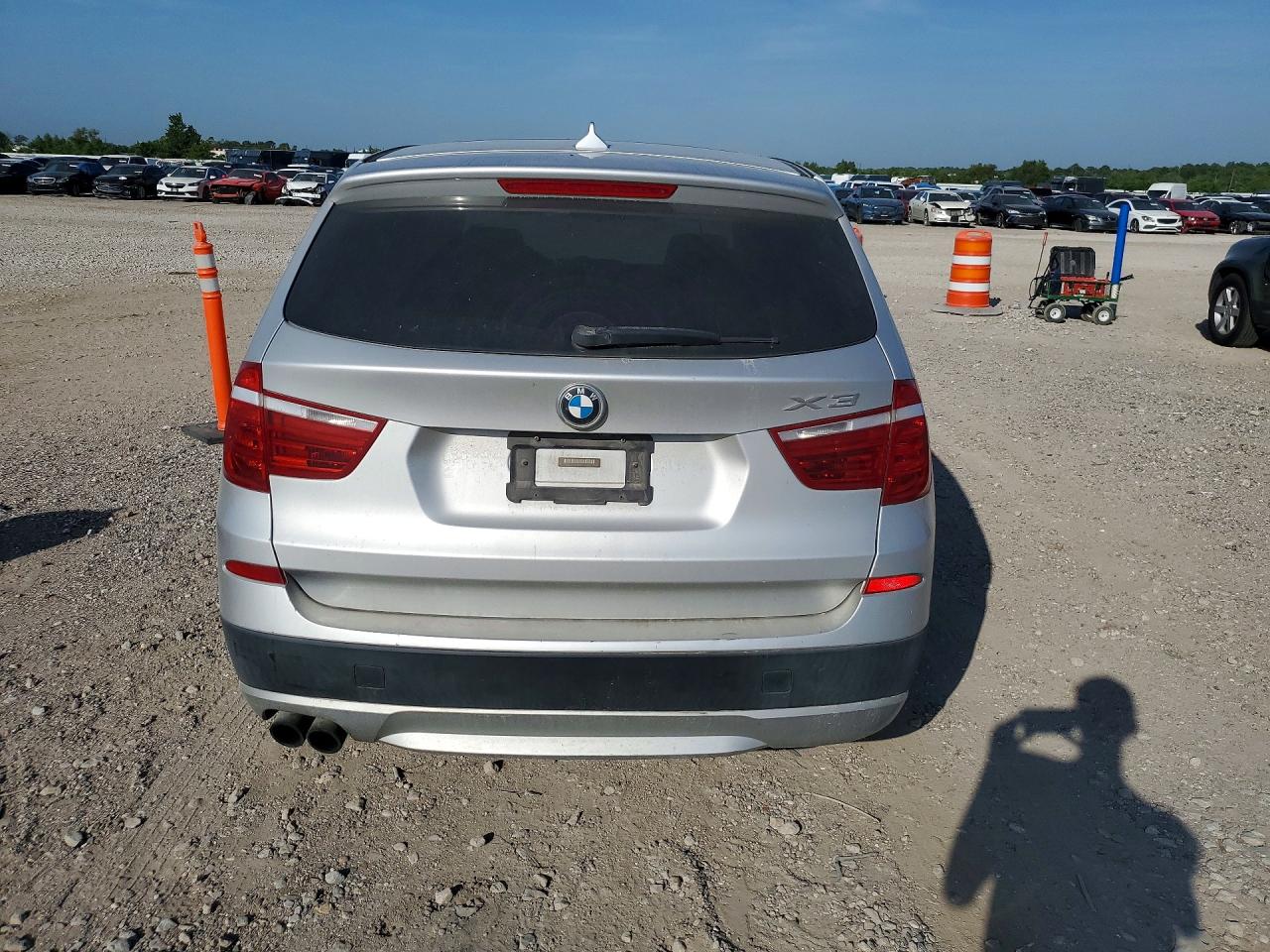 2013 Bmw X3 Xdrive28i Silver vin: 5UXWX9C55D0A30653
