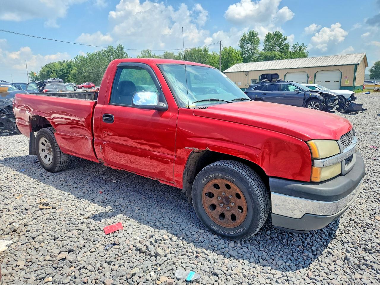 2005 Chevrolet Silverado C1500 Red vin: 1GCEC14X05Z330198