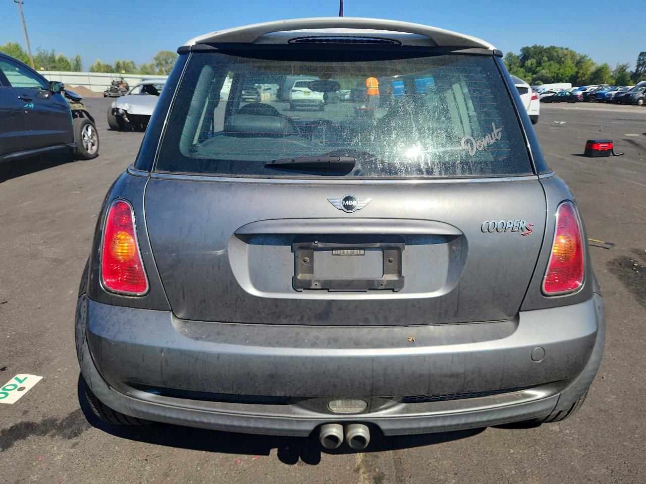 2004 Mini Cooper S Gray vin: WMWRE33494TD85071
