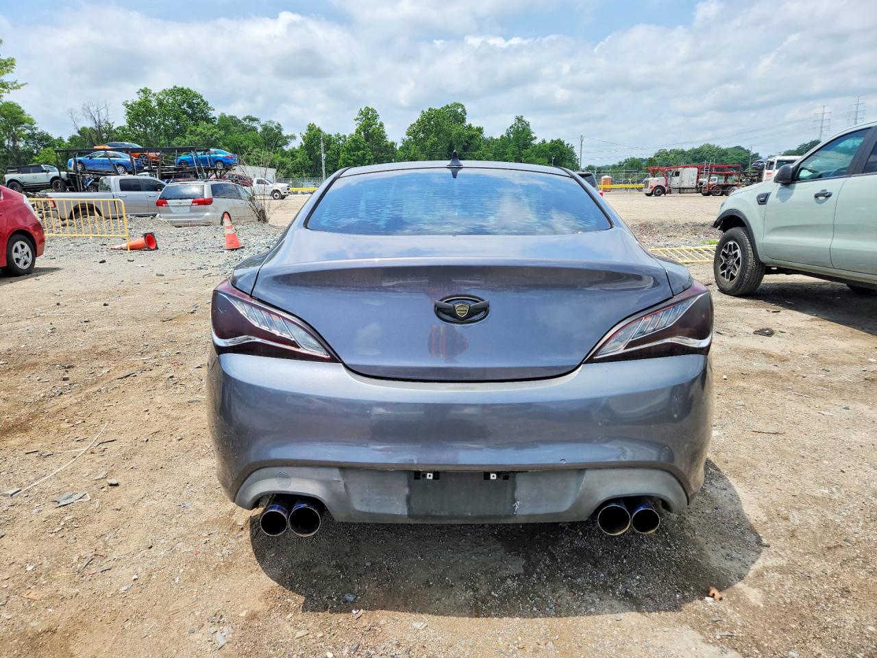 2013 Hyundai Genesis Coupe 2.0t Серый vin: KMHHT6KD3DU113240