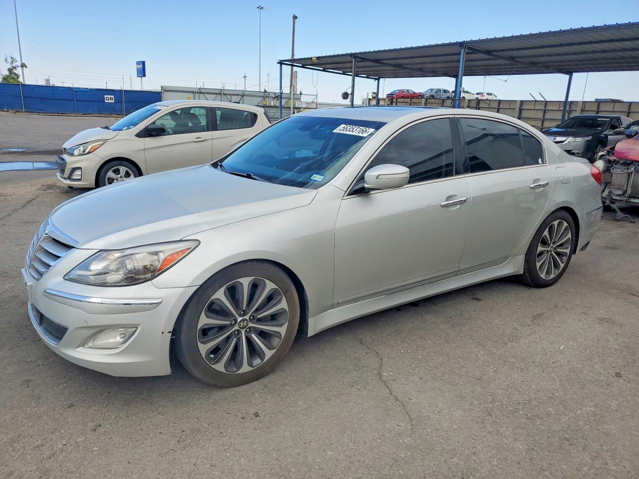 2012 Hyundai Genesis 5.0l Silver vin: KMHGC4DH8CU192757