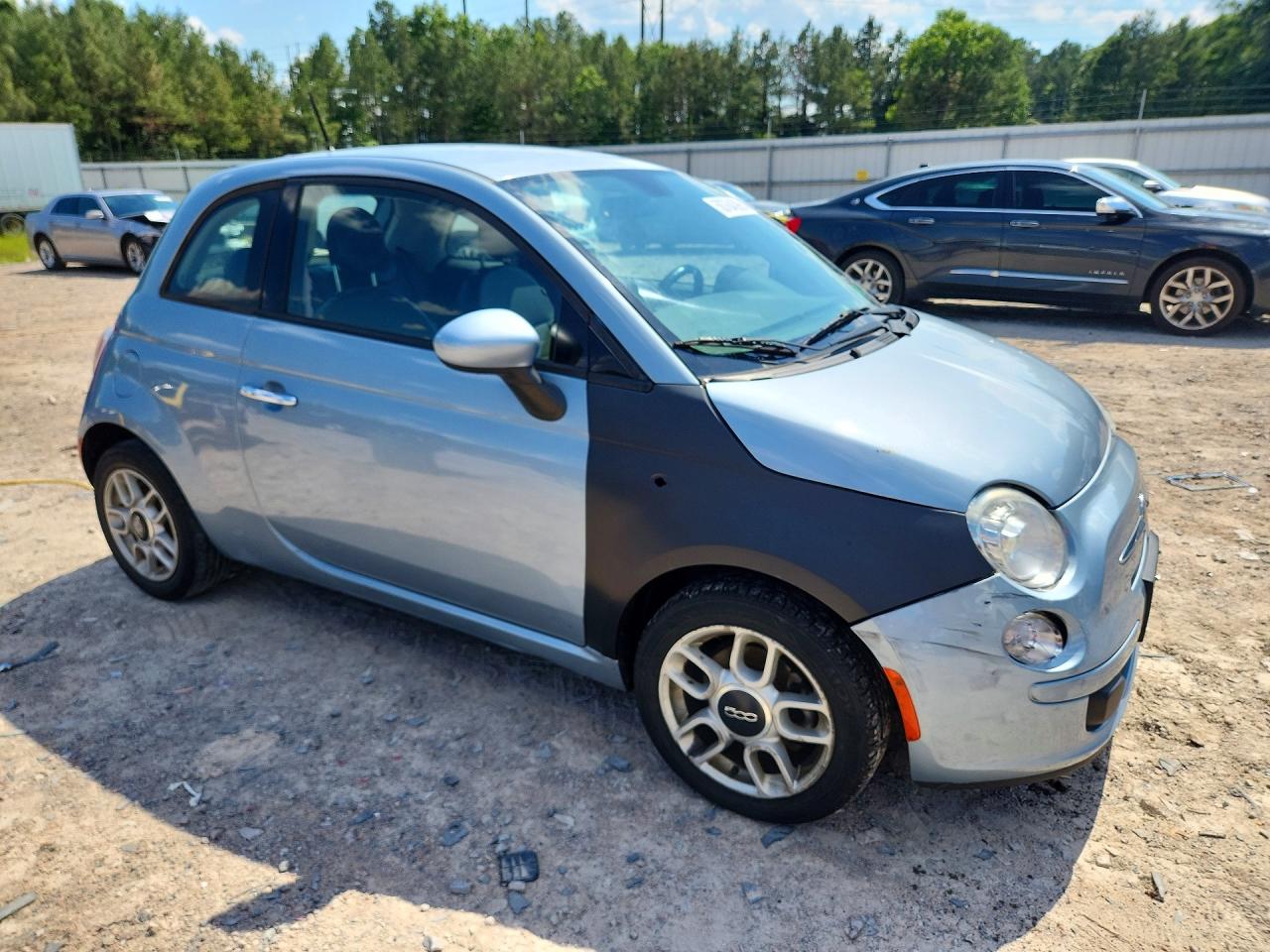 2015 Fiat 500 Pop Blue vin: 3C3CFFAR3FT667348