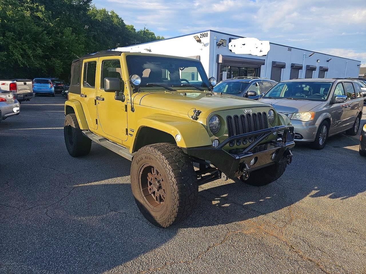 2013 Jeep Wrangler Unlimited Sahara Green vin: 1C4BJWEG9DL531328
