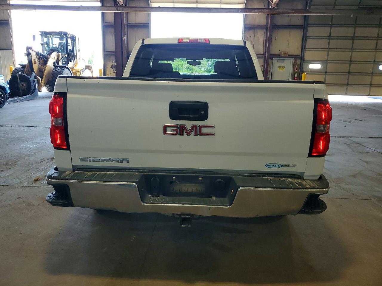 2015 Gmc Sierra K1500 Slt White vin: 3GTU2VEJ4FG529059