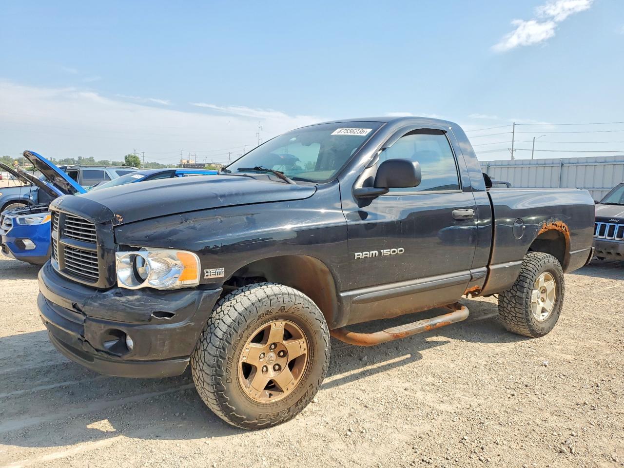 2004 Dodge Ram 1500 St Black vin: 1D7HU16D24J191675