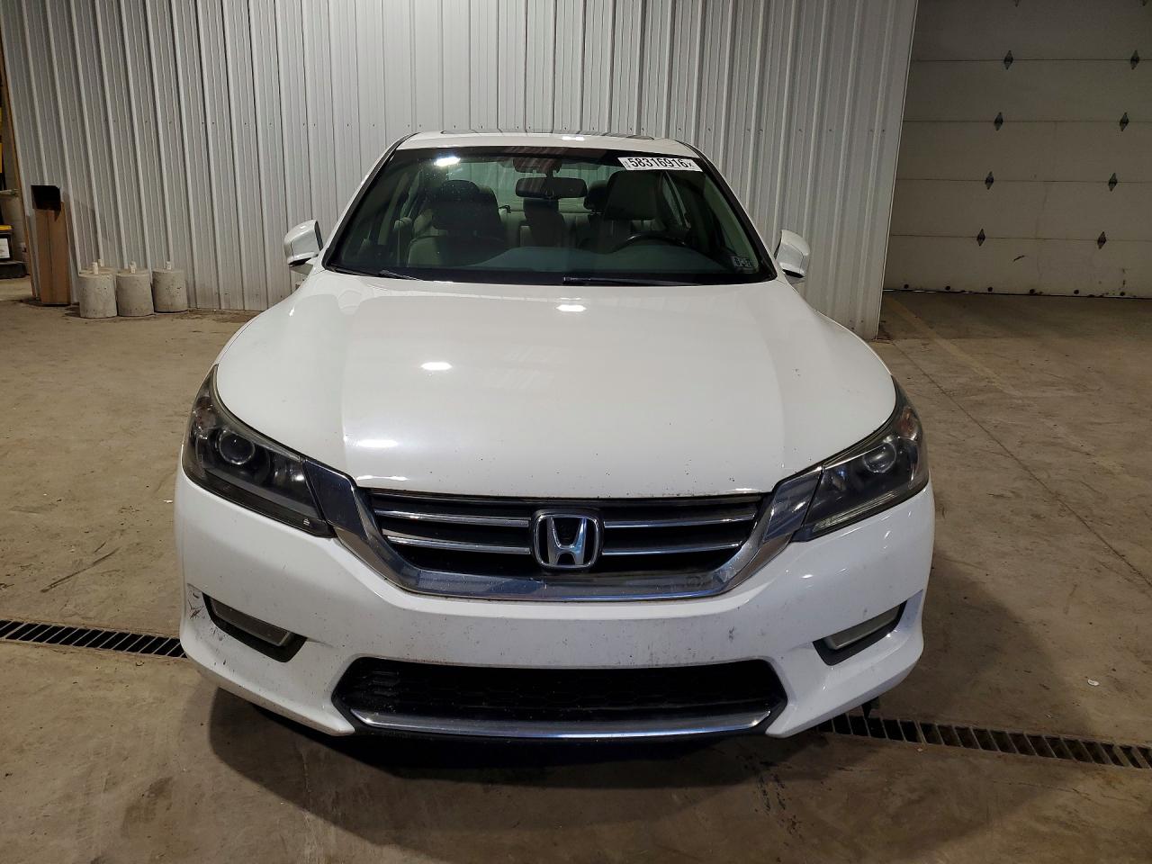 2013 Honda Accord Exl White vin: 1HGCR2F87DA176363