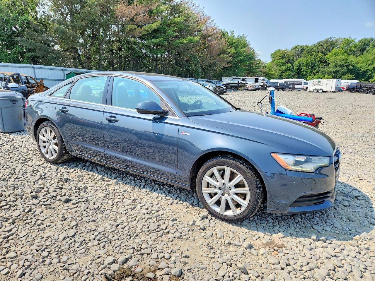 2014 Audi A6 Premium Plus Gray vin: WAUFGBFC9EN056500
