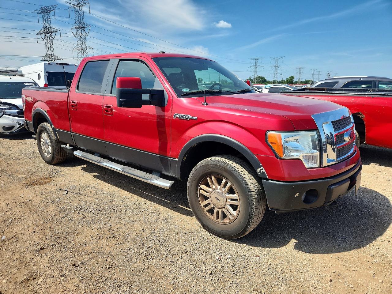 2009 Ford F150 Supercrew Красный vin: 1FTPW14V39KB67107