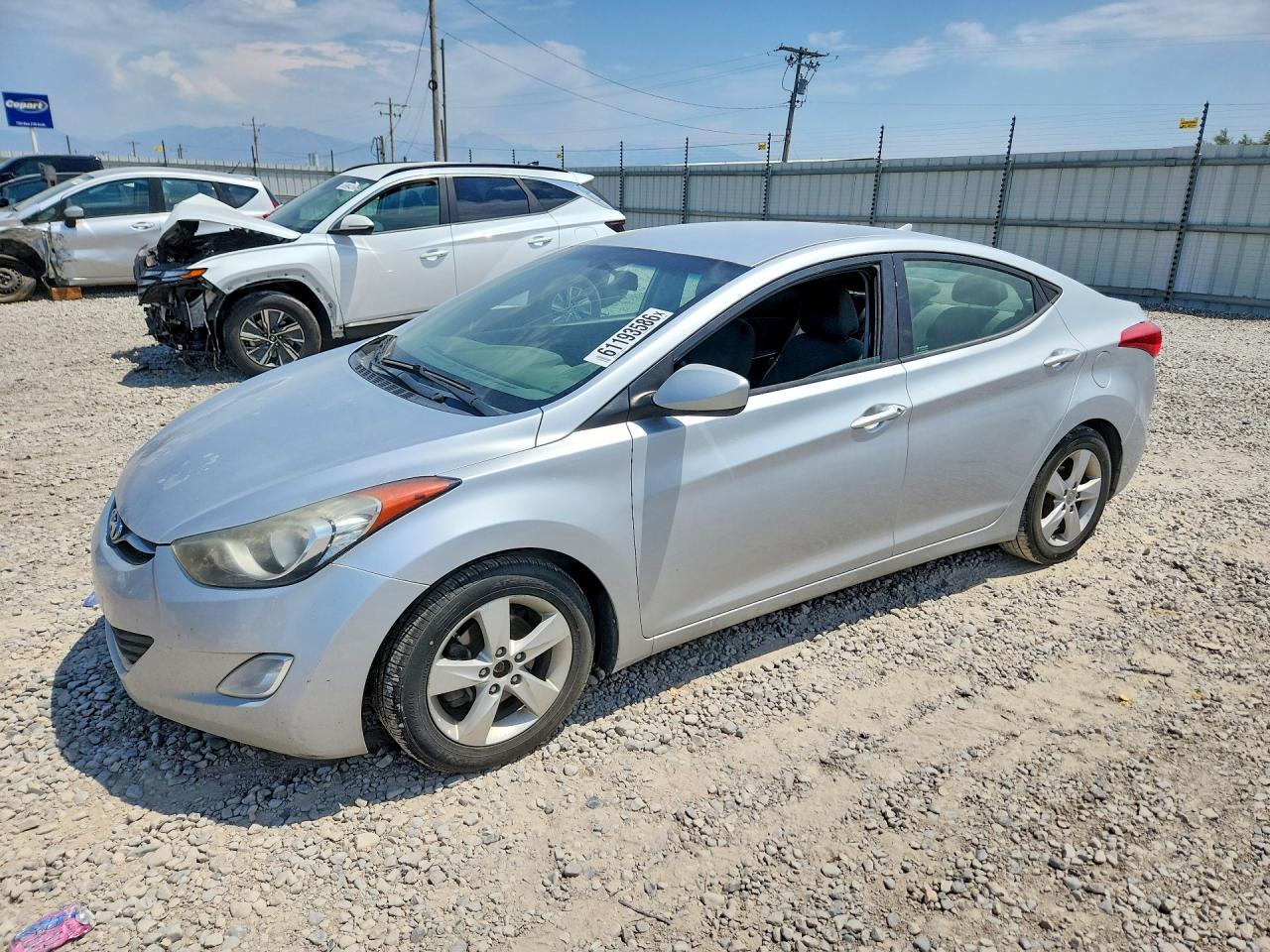 2013 Hyundai Elantra Gls Серебряный vin: 5NPDH4AE6DH346168