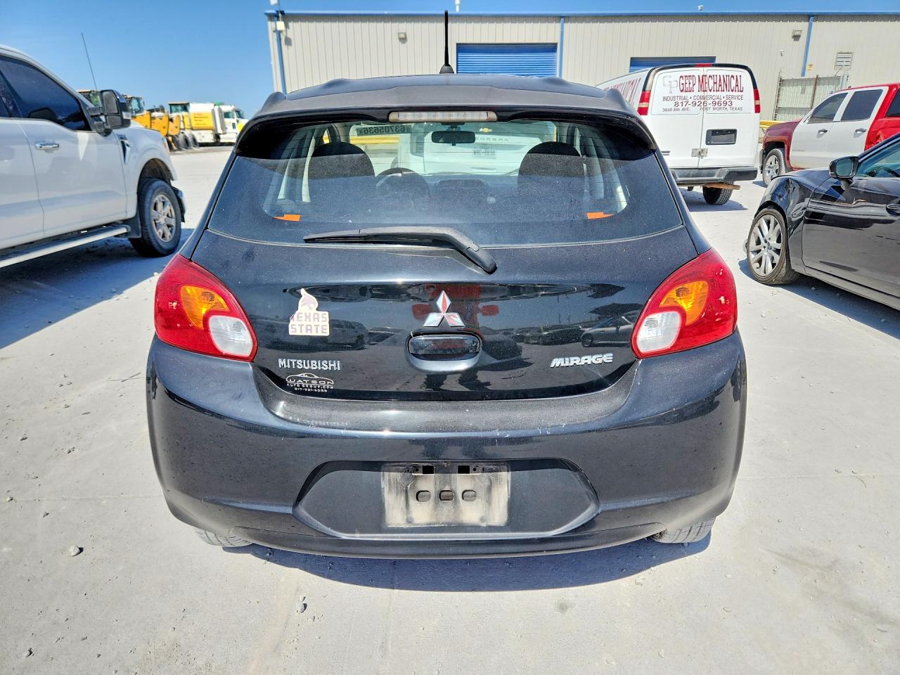 2015 Mitsubishi Mirage De Черный vin: ML32A3HJ5FH060891