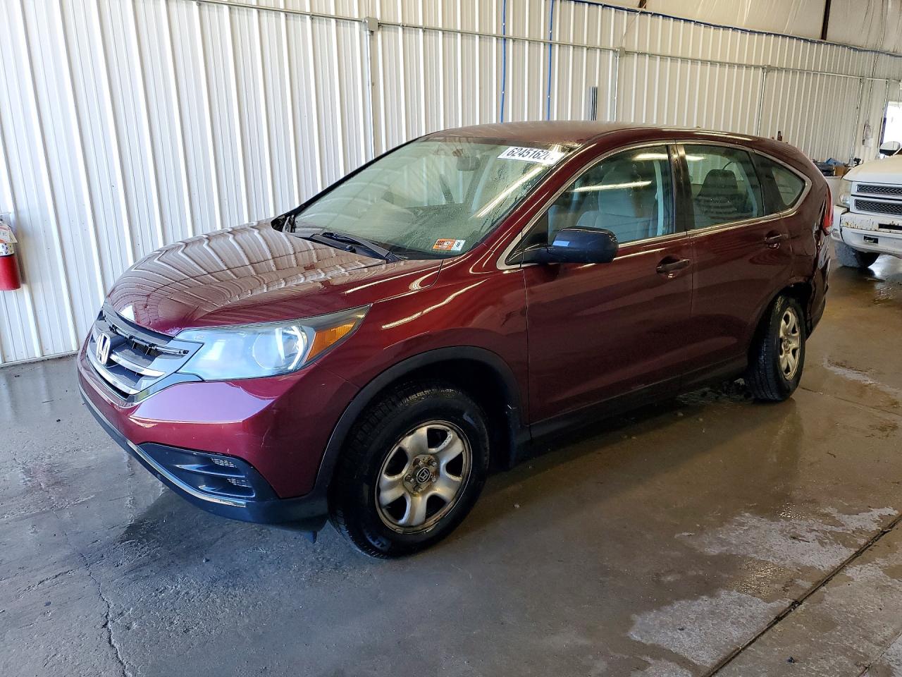 2012 Honda Cr-v Lx Maroon vin: 5J6RM4H31CL060660
