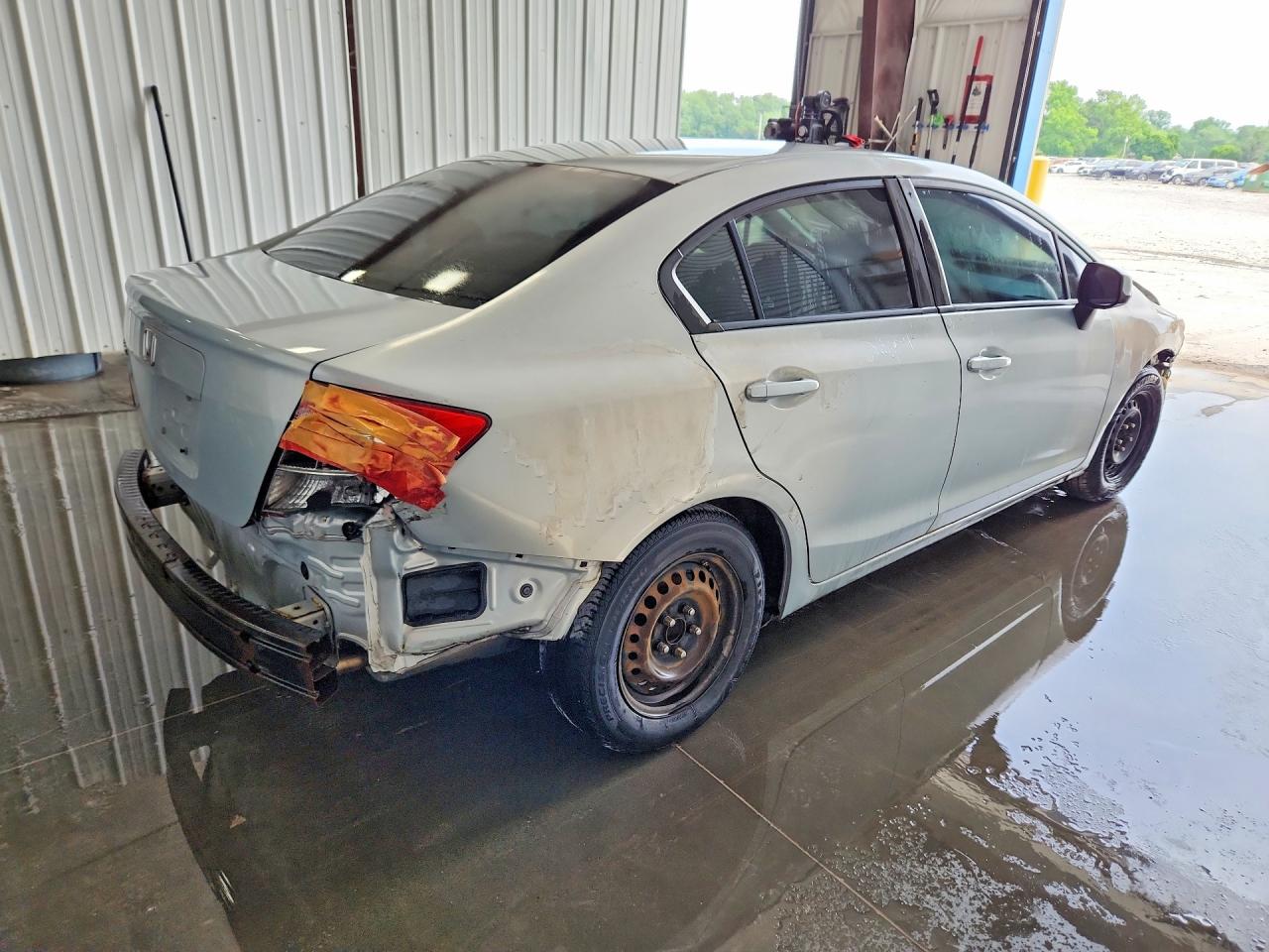 2012 Honda Civic Lx Blue vin: 19XFB2F5XCE073892
