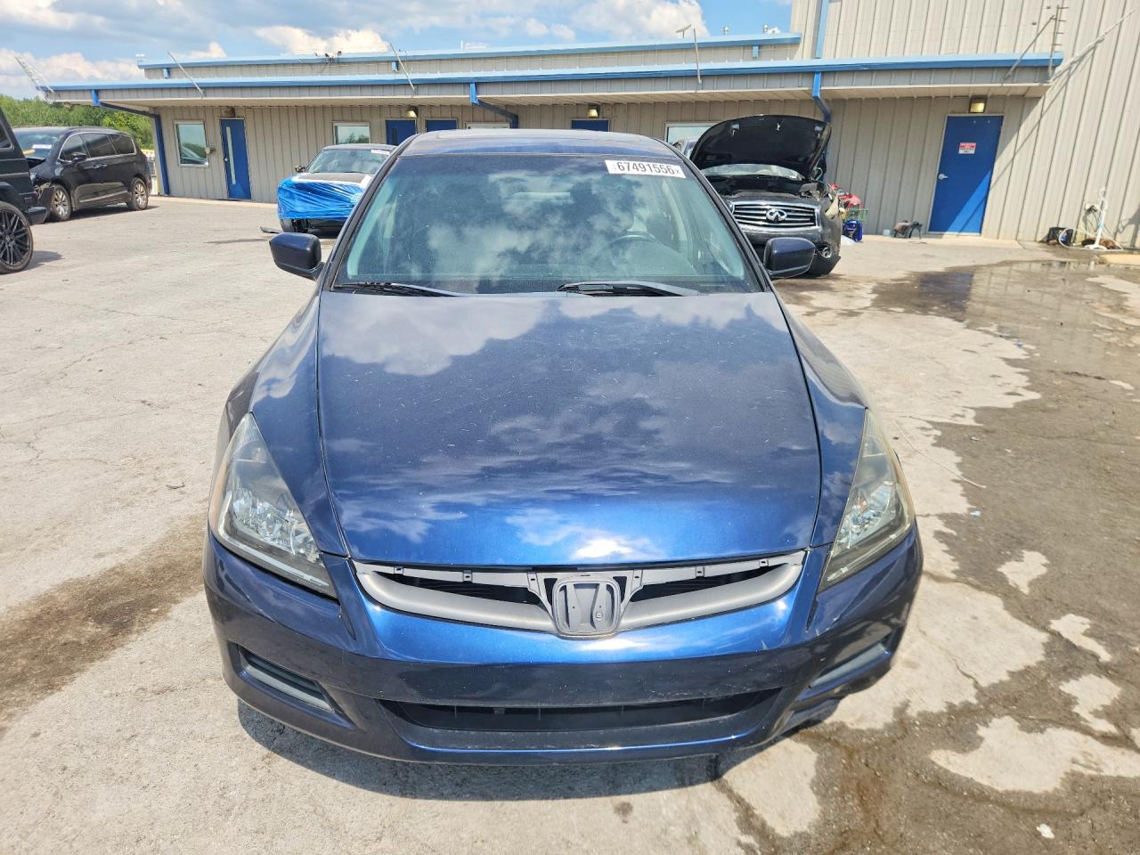 2007 Honda Accord Ex Синий vin: 1HGCM56817A094665