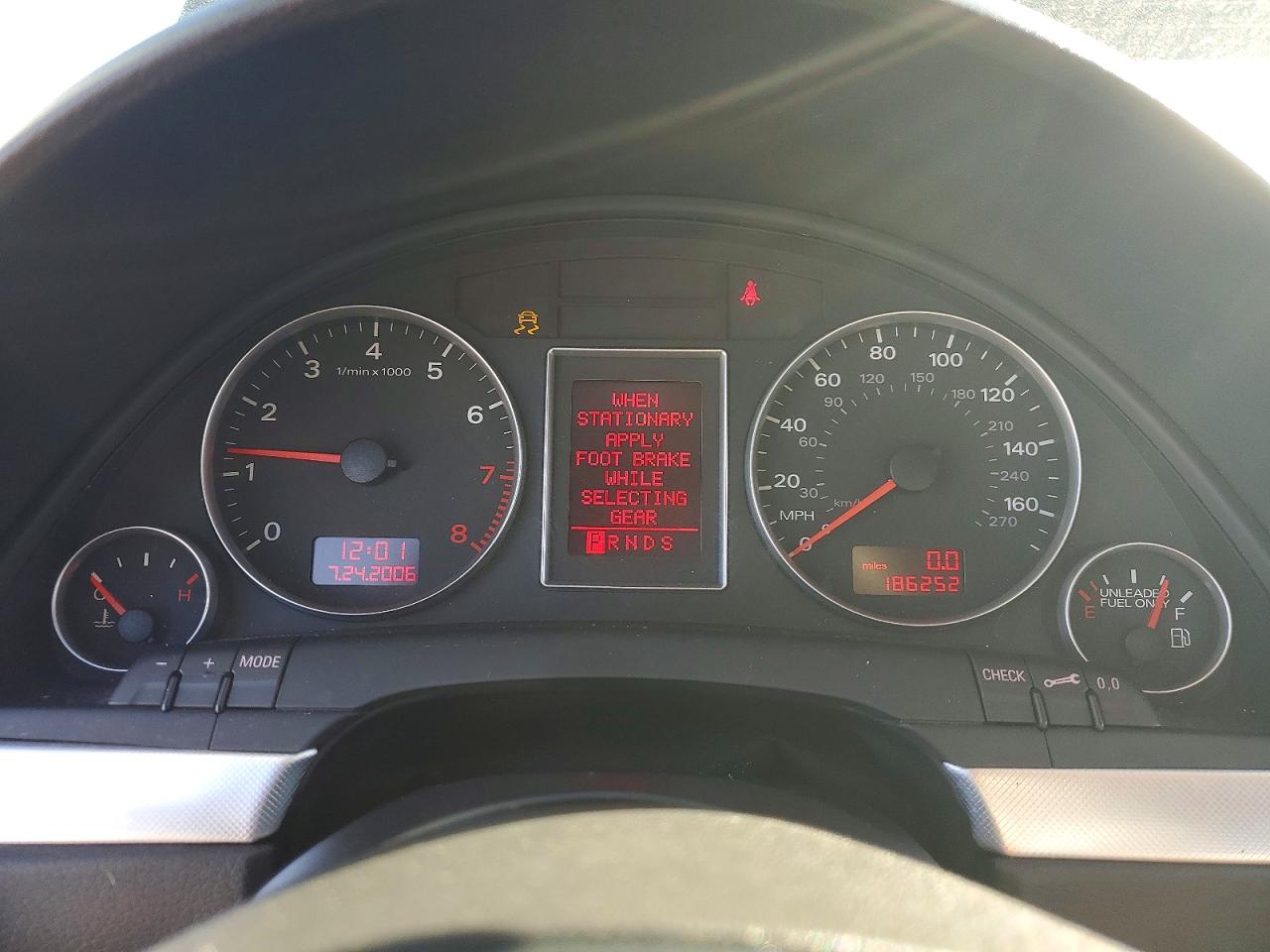 2007 Audi A4 2 Black vin: WAUAF78E67A132113